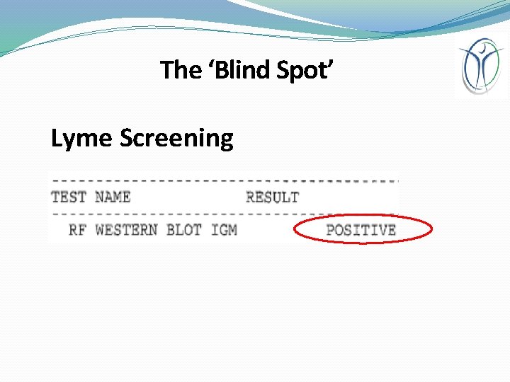 The ‘Blind Spot’ Lyme Screening 