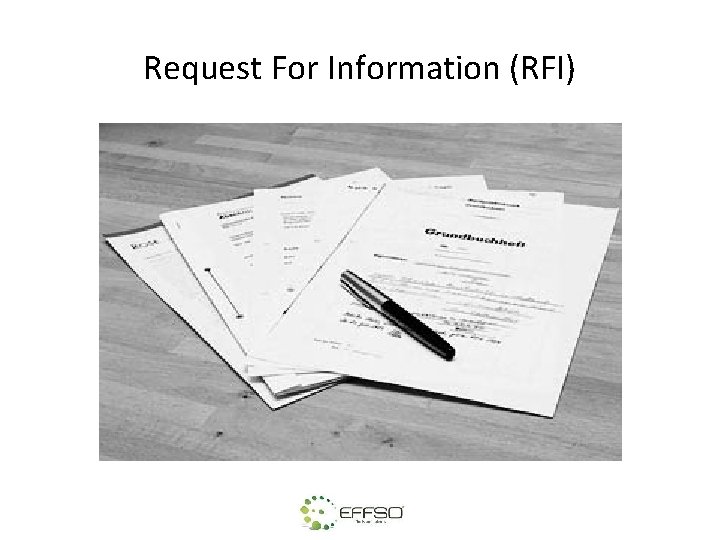 Request For Information (RFI) 