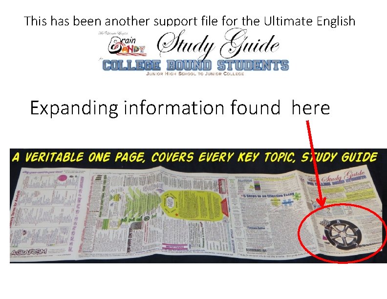 This has been another support file for the Ultimate English Expanding information found here