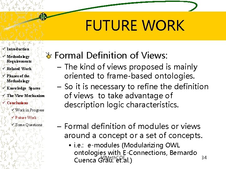 FUTURE WORK ü Introduction ü Methodology Requirements ü Related Work ü Phases of the