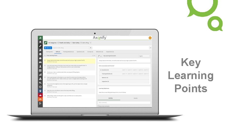 Key Learning Points 