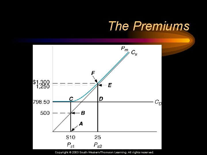 The Premiums Copyright © 2003 South-Western/Thomson Learning. All rights reserved. 