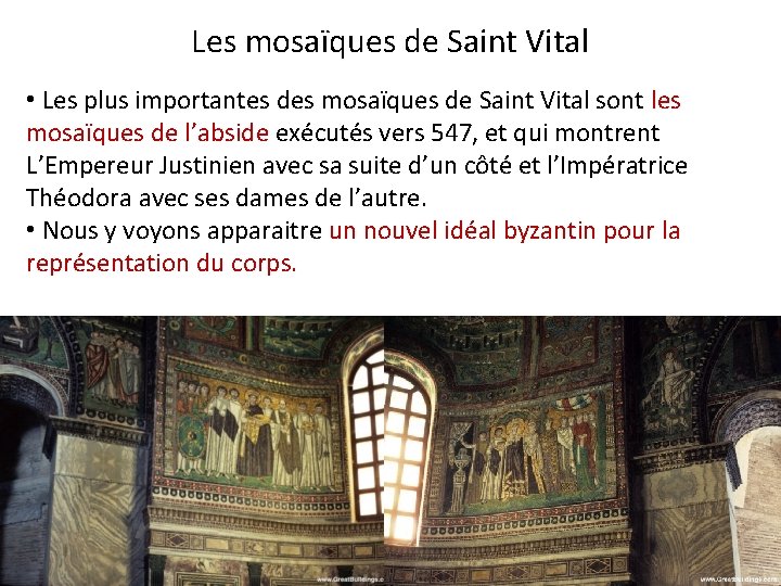 Les mosaïques de Saint Vital • Les plus importantes des mosaïques de Saint Vital