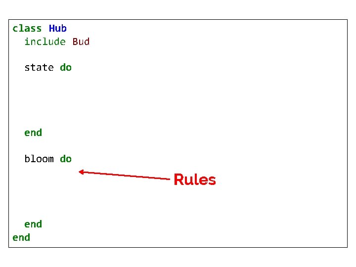 class Hub include Bud state do channel table end : subscribe, : pub, :