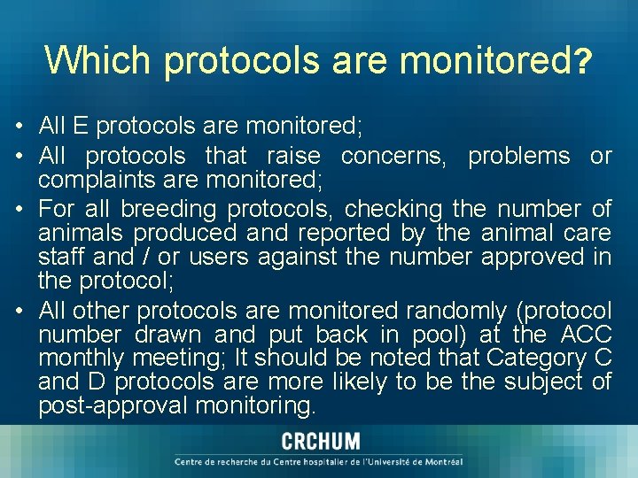 Which protocols are monitored? • All E protocols are monitored; • All protocols that