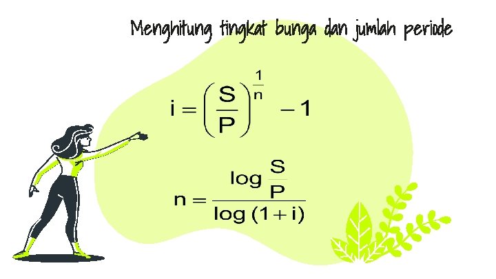 Menghitung tingkat bunga dan jumlah periode 