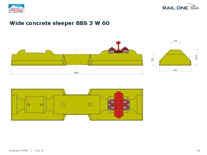 Wide concrete sleeper BBS 3 W 60 Company Profile | May 21 48 