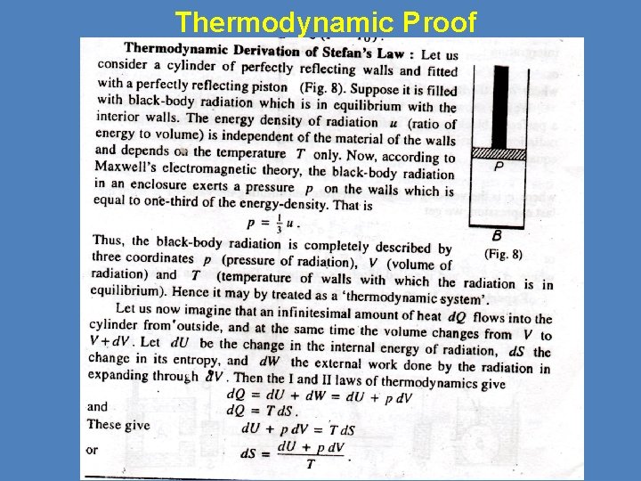 Thermodynamic Proof 