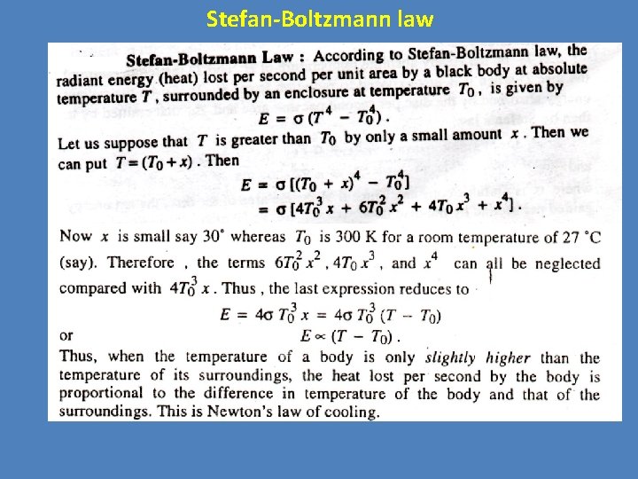 Stefan-Boltzmann law 