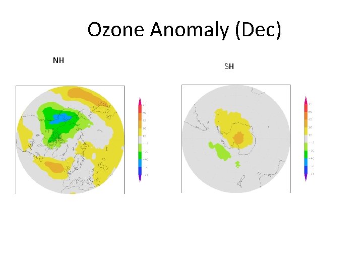 Ozone Anomaly (Dec) NH SH 