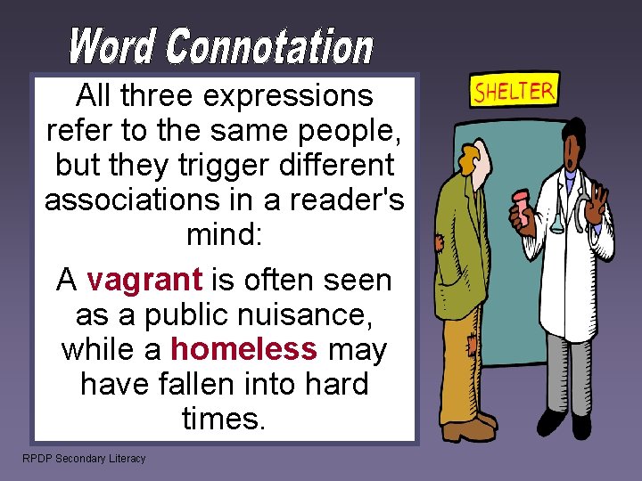 All three expressions refer to the same people, but they trigger different associations in All three expressions refer to the same people, but they trigger different associations in