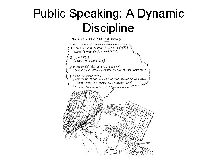 Public Speaking: A Dynamic Discipline 