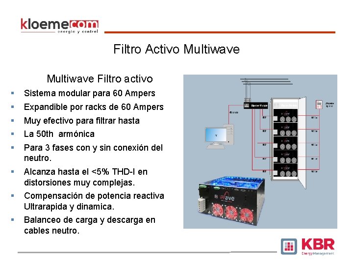 Filtro Activo Multiwave m. MMMMultiwave Filtro activo § § § Sistema modular para 60