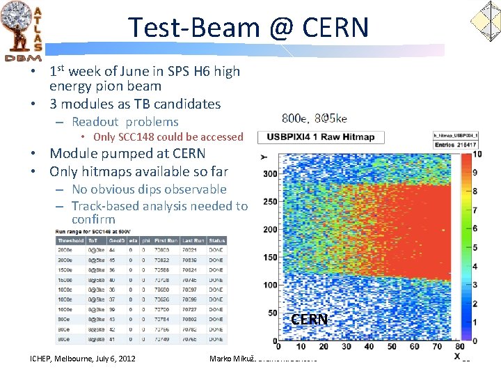 Test-Beam @ CERN • 1 st week of June in SPS H 6 high