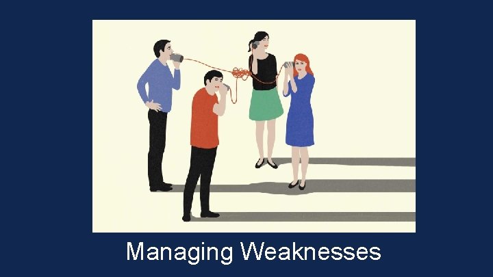 Managing Weaknesses 
