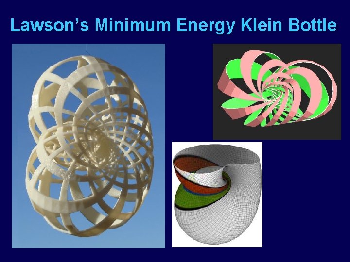 Lawson’s Minimum Energy Klein Bottle 