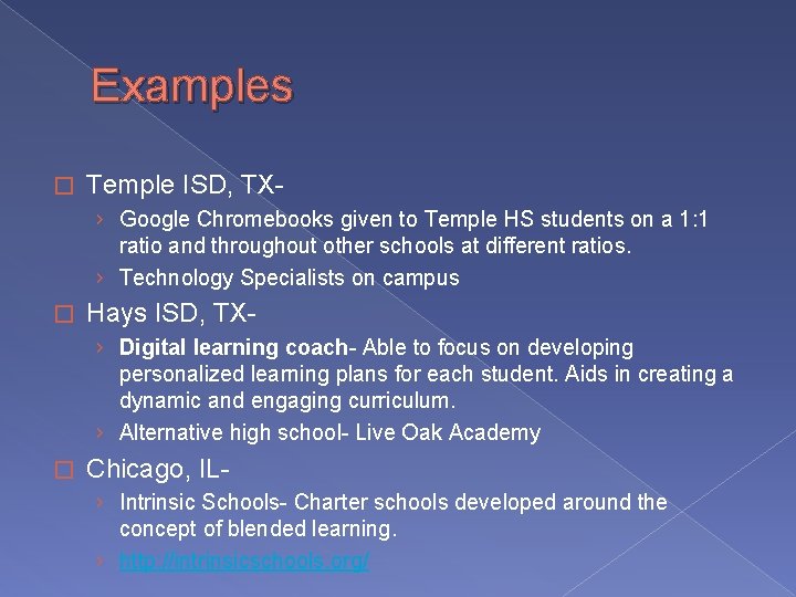 Examples � Temple ISD, TX› Google Chromebooks given to Temple HS students on a