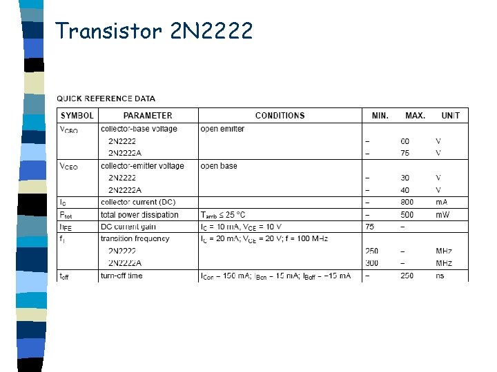Transistor 2 N 2222 