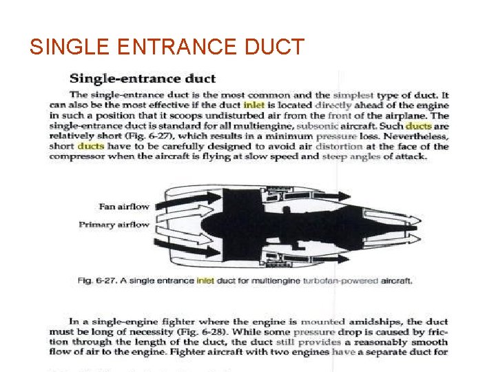 SINGLE ENTRANCE DUCT 