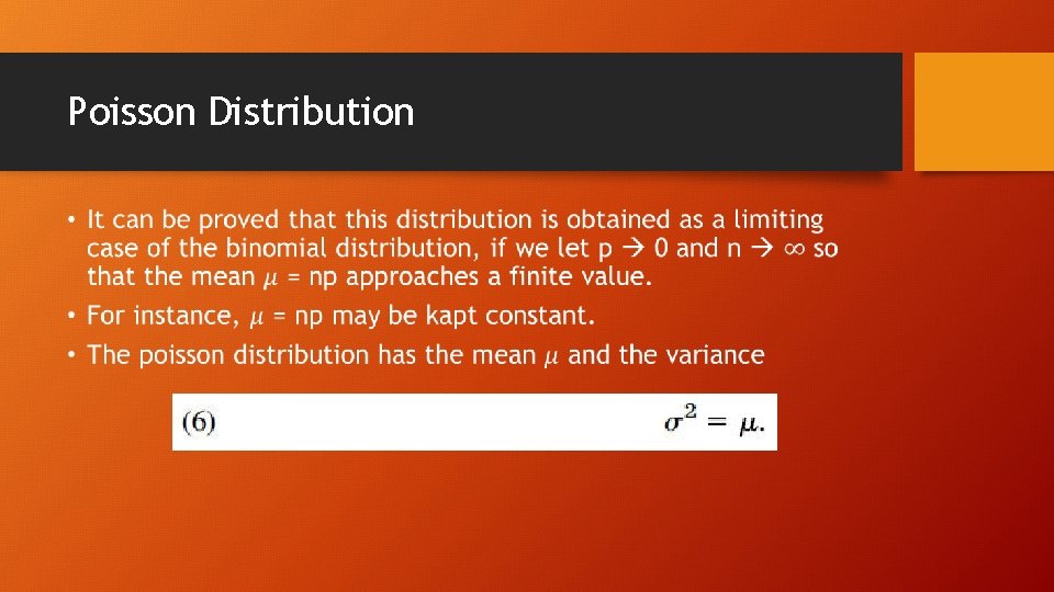 Poisson Distribution • 