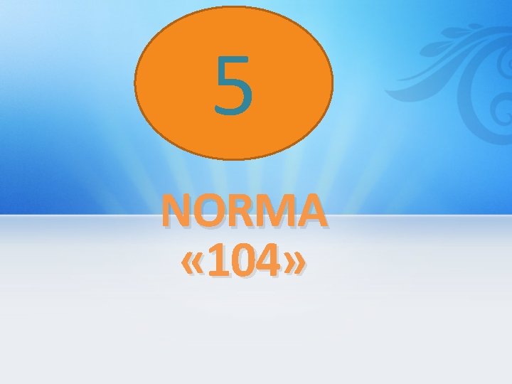 5 NORMA « 104» 