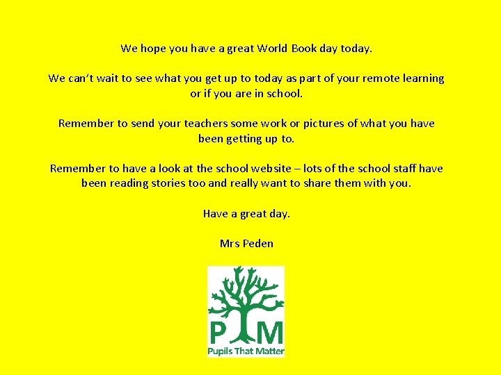 We hope you have a great World Book day today. We can’t wait to