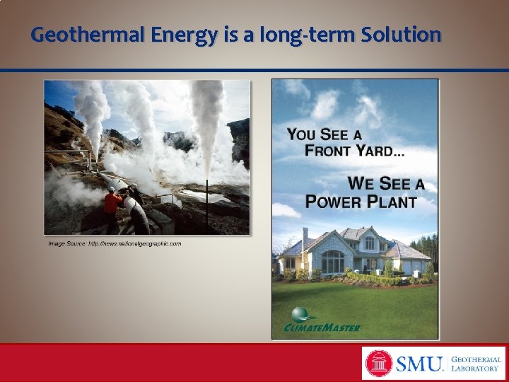 Geothermal Energy is a long-term Solution 