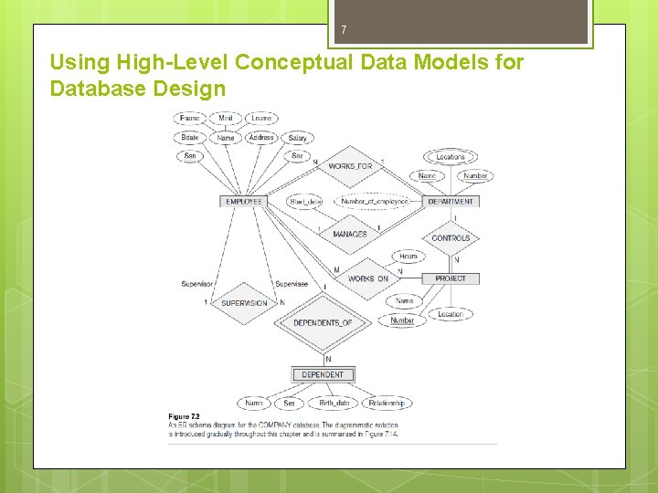 7 Using High-Level Conceptual Data Models for Database Design 7 Using High-Level Conceptual Data Models for Database Design