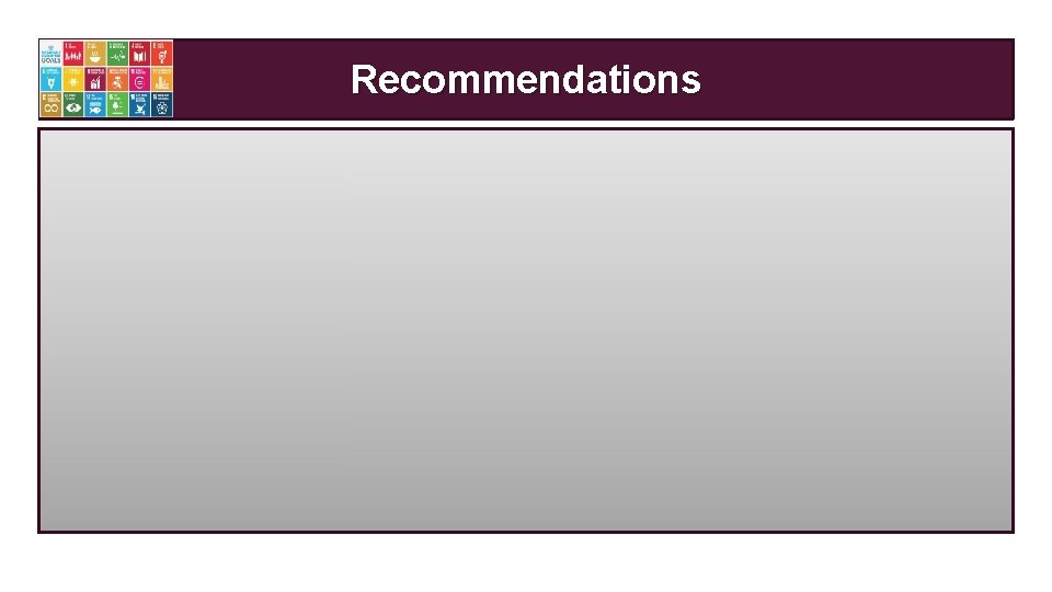 Recommendations 