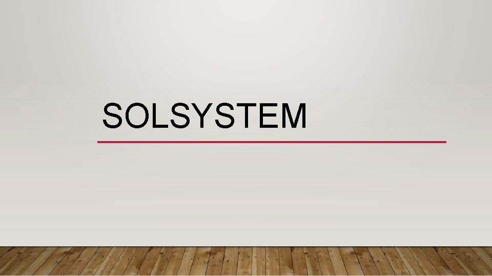 SOLSYSTEM 