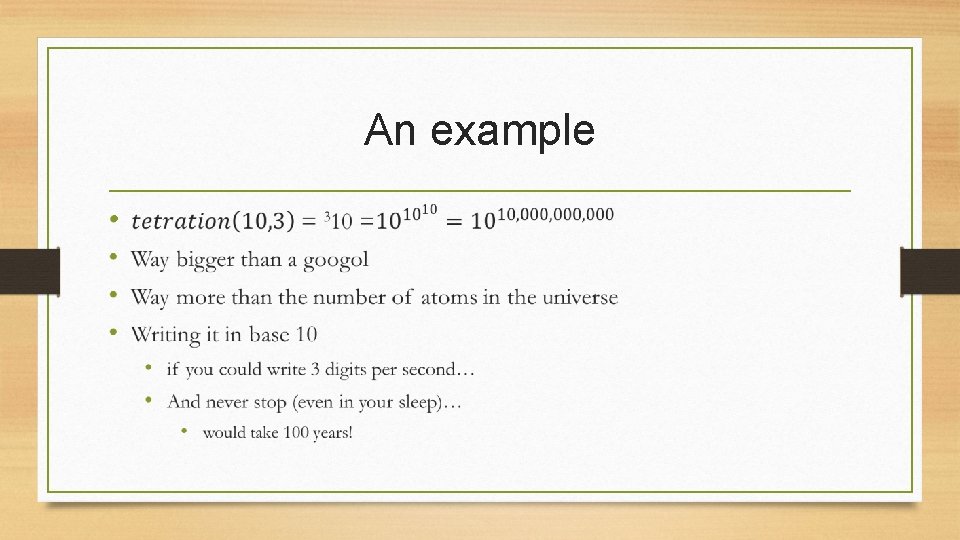An example • 