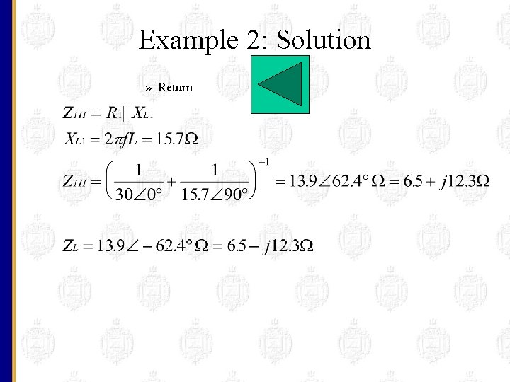 Example 2: Solution » Return 