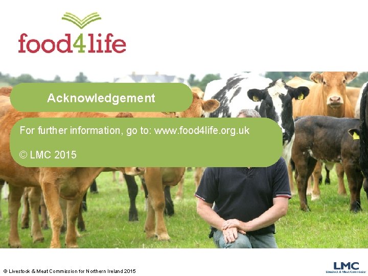 Acknowledgement For further information, go to: www. food 4 life. org. uk © LMC