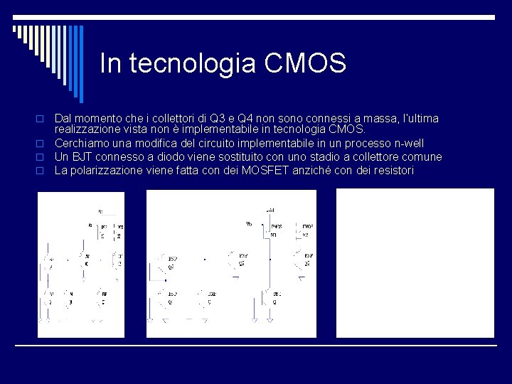 In tecnologia CMOS Dal momento che i collettori di Q 3 e Q 4