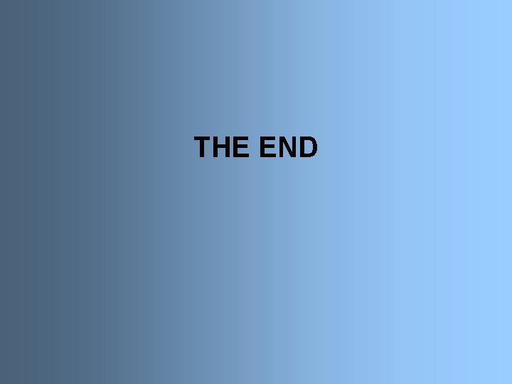 THE END 