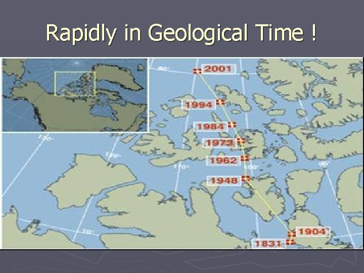 Rapidly in Geological Time ! 