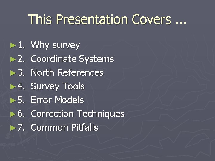 This Presentation Covers. . . ► 1. ► 2. ► 3. ► 4. ►