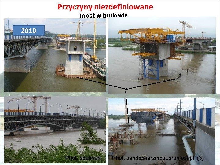Przyczyny niezdefiniowane most w budowie 2010 Phot. soulman Phot. sandomierzmost. promost. pl (3) 