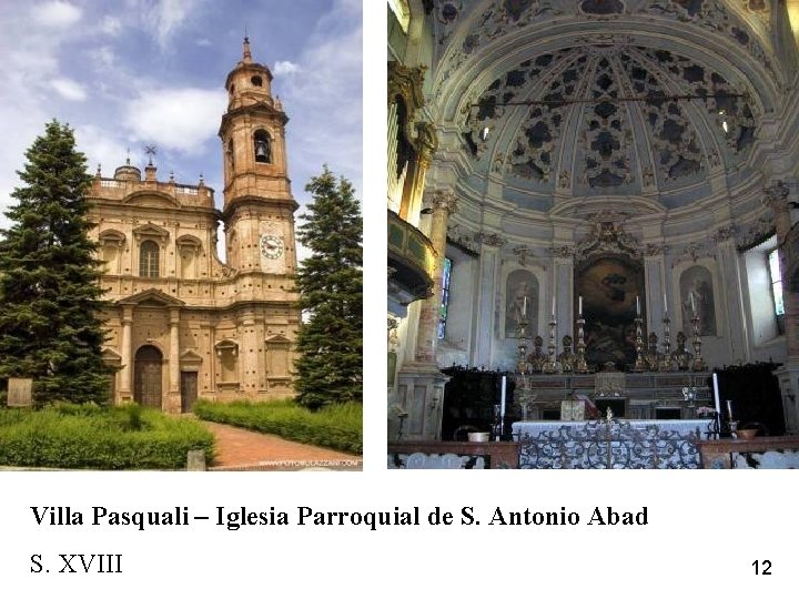 Villa Pasquali – Iglesia Parroquial de S. Antonio Abad S. XVIII 12 