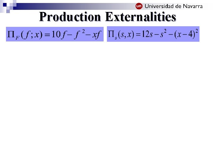 Production Externalities 