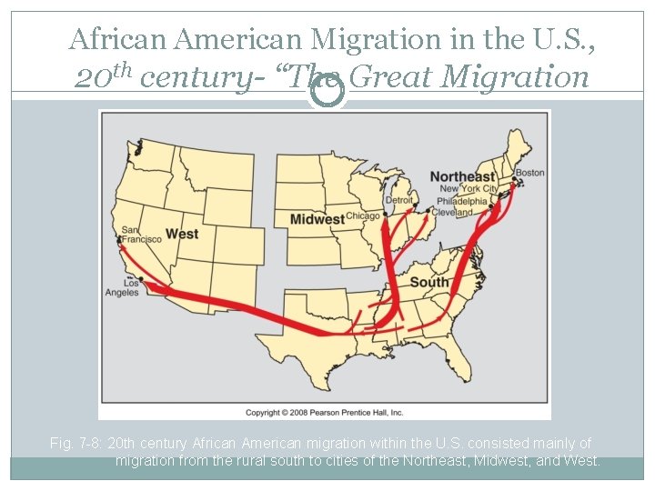 African American Migration in the U. S. , 20 th century- “The Great Migration