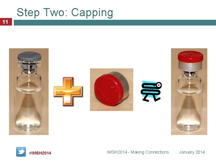 Step Two: Capping 11 #IMSH 2014 - Making Connections January 2014 