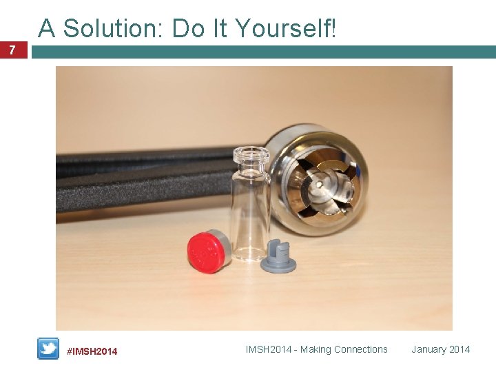 A Solution: Do It Yourself! 7 #IMSH 2014 - Making Connections January 2014 