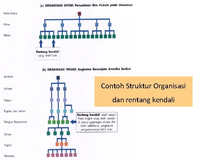 Contoh Struktur Organisasi dan rentang kendali 