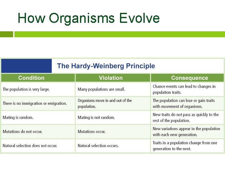 How Organisms Evolve 