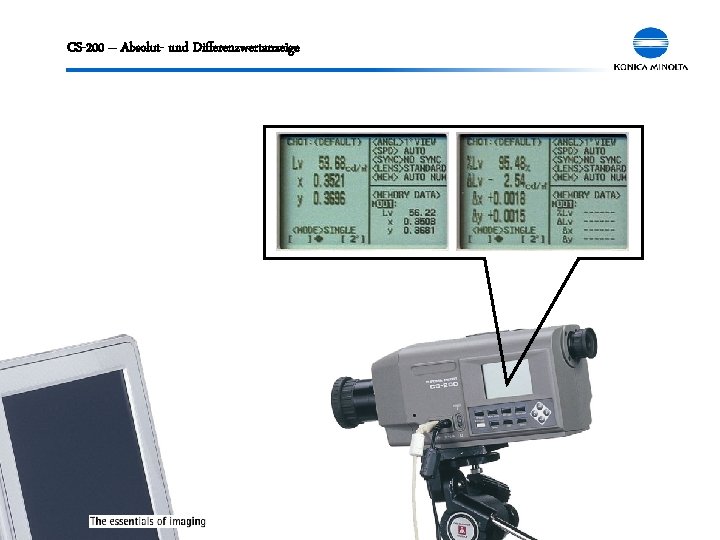 CS-200 – Absolut- und Differenzwertanzeige Chroma Meter CS-200 