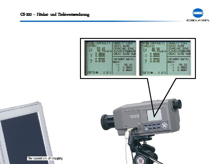 CS-200 – Höchst- und Tiefstwerterechnung Chroma Meter CS-200 