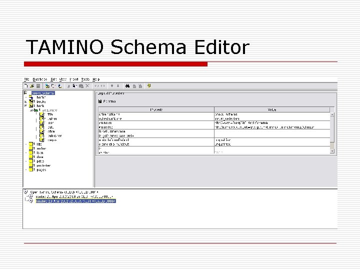 TAMINO Schema Editor 