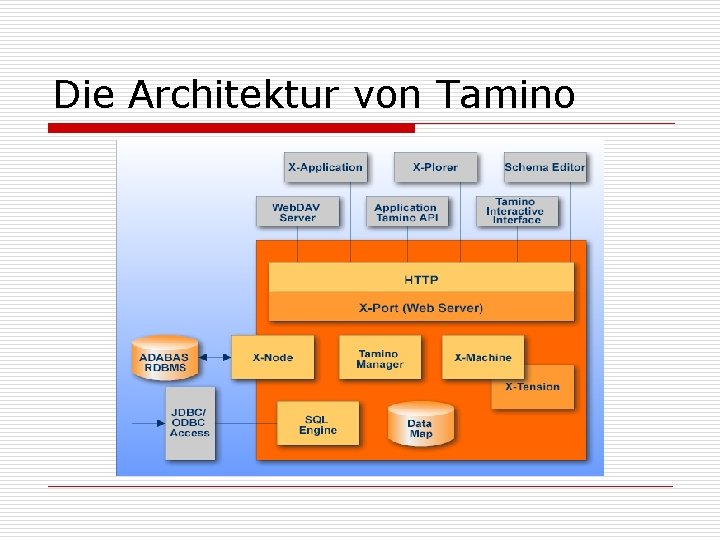 Die Architektur von Tamino 