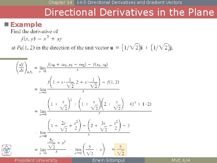 Chapter 14 14. 5 Directional Derivatives and Gradient Vectors Directional Derivatives in the Plane